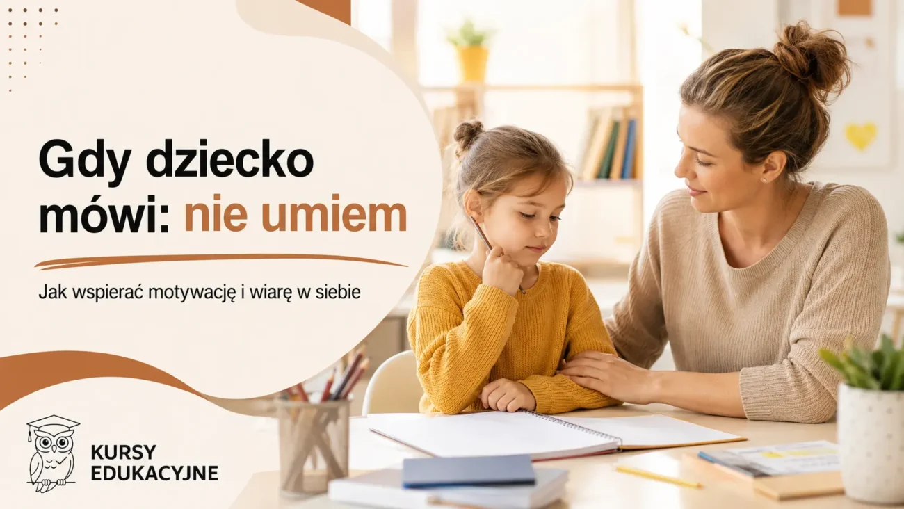Jak wspierać dziecko, które szybko się zniechęca i mówi „nie umiem”