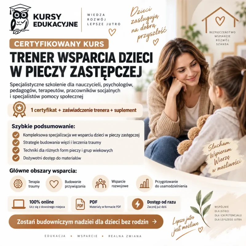 Trener Wsparcia Dzieci w Pieczy Zastępczej